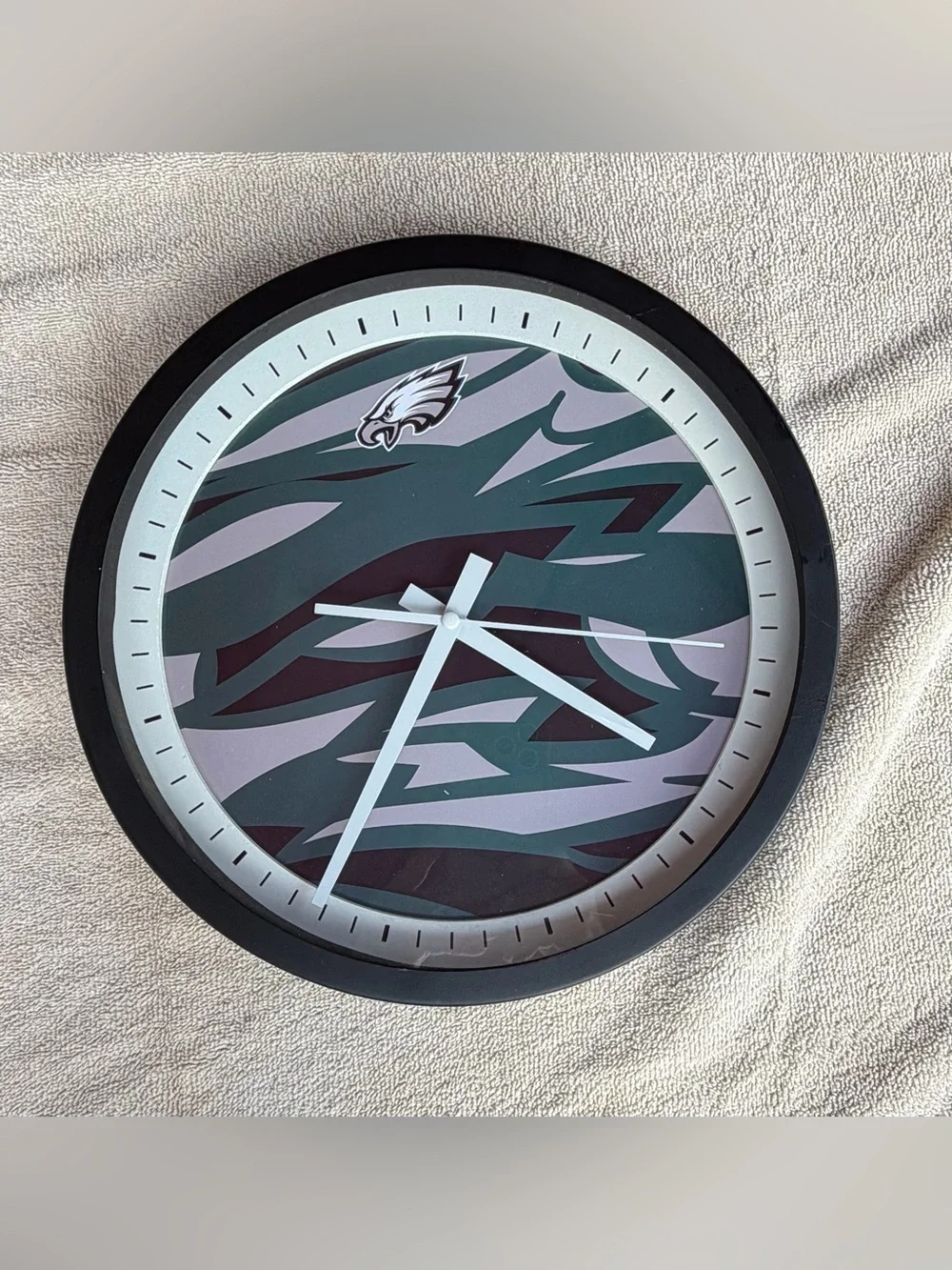 Philadelphia Eagles Green & Gray Wall Clock